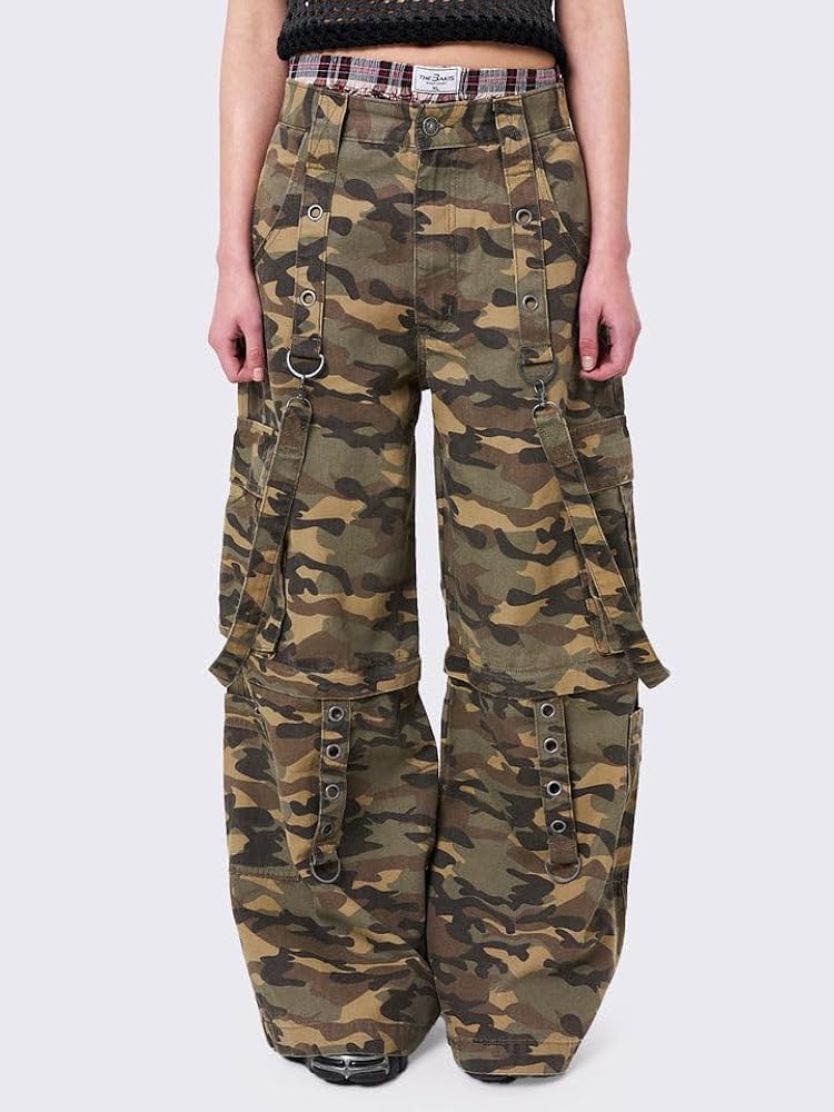 Cargo Jeans for Women Y2K High Waisted Baggy Jeans Straight